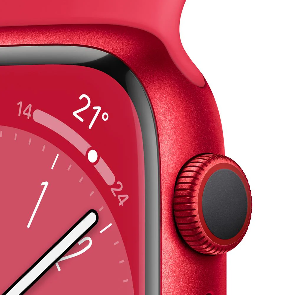 Apple Watch Series 8 (GPS + Cellular) - Caja de aluminio (PRODUCT)RED de 45 mm - Correa deportiva (PRODUCT)RED - Talla única - Image 3