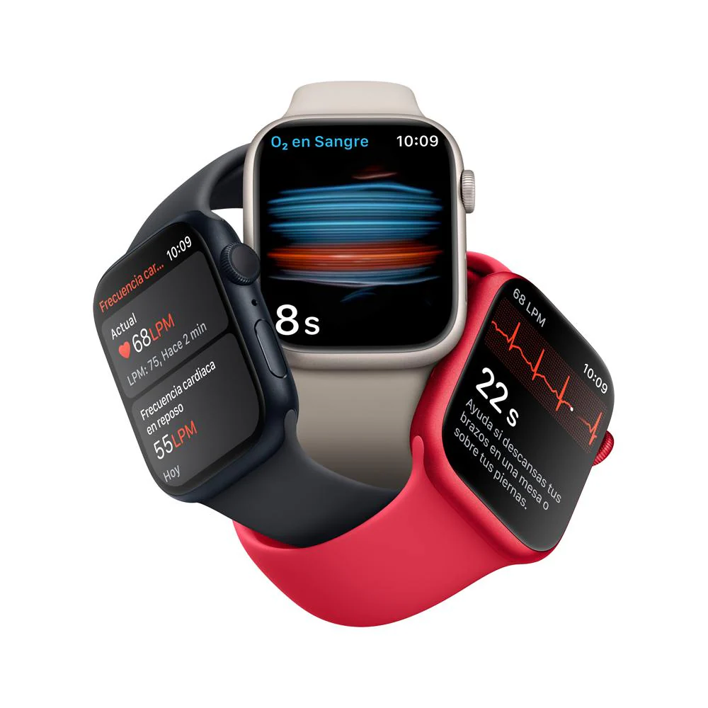 Apple Watch Series 8 (GPS) - Caja de aluminio en color medianoche de 45 mm - Correa deportiva en color medianoche - Talla única - Image 5