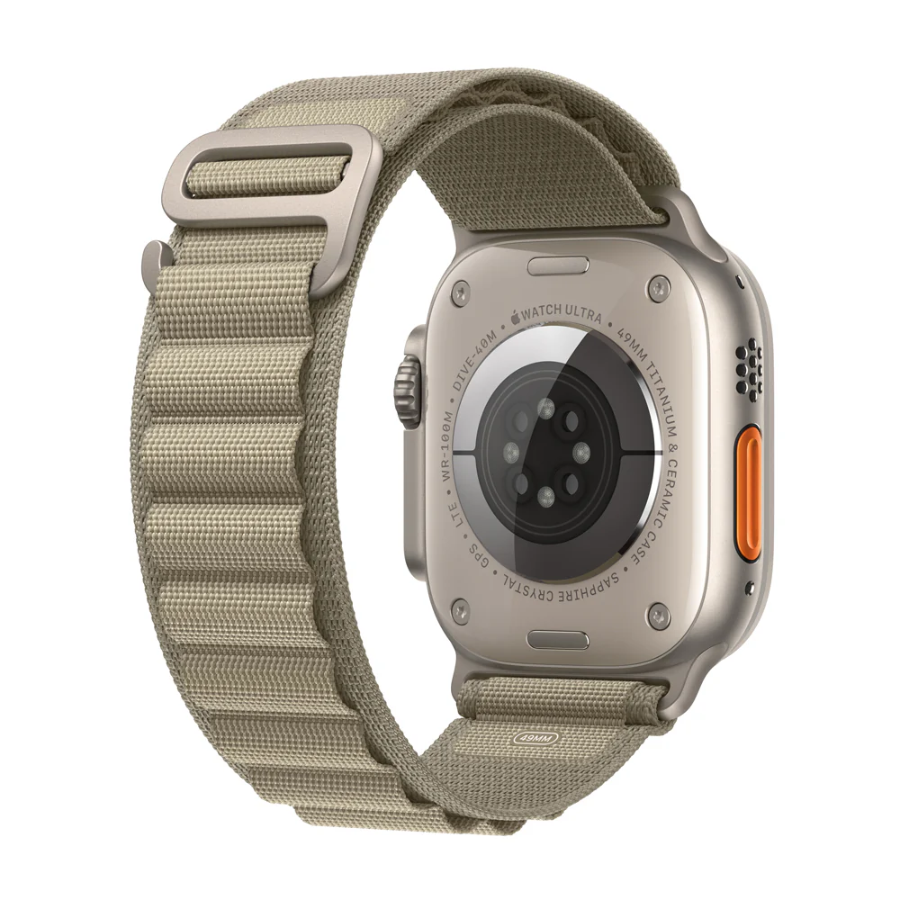 Apple Watch Ultra 2 GPS + Cellular • Caja de titanio de 49 mm • Correa Alpine verde oliva - M - Image 3