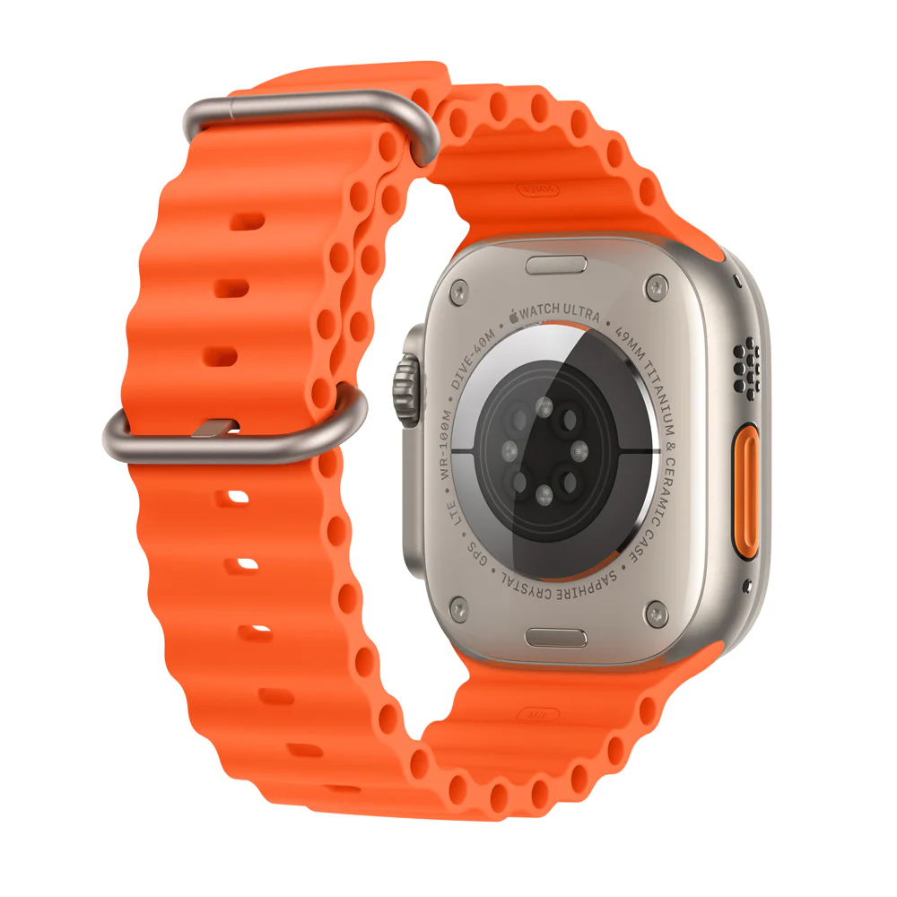 Apple Watch Ultra 2 GPS + Cellular • Caja de titanio de 49 mm • Correa Ocean naranja - Image 3