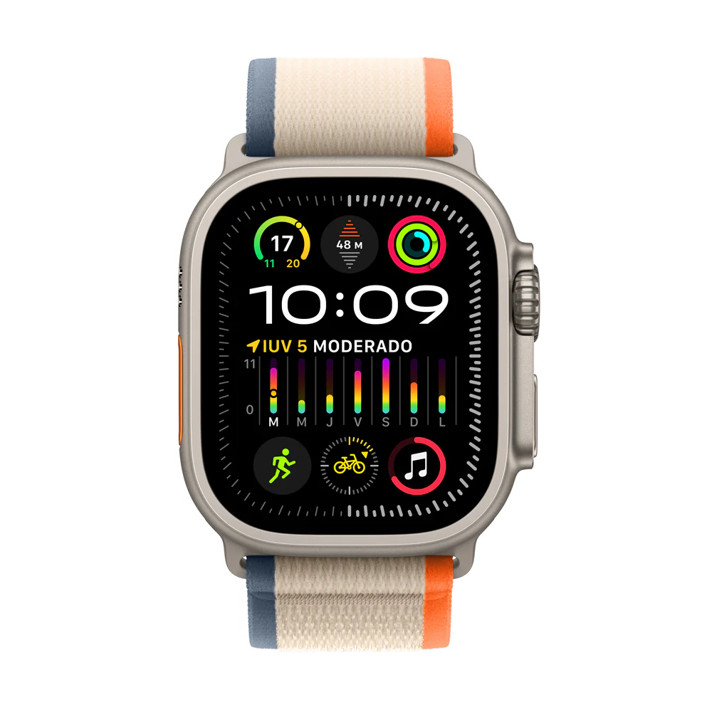 Apple Watch Ultra 2 GPS + Cellular • Caja de titanio de 49 mm • Correa Trail naranja/beige - M/L - Image 2