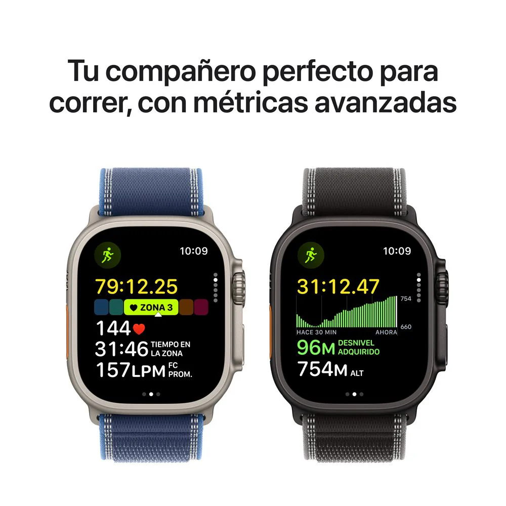 Apple Watch Ultra 3 GPS + Cellular • Caja de titanio natural de 49 mm • Correa Ocean azul ancla - Image 4