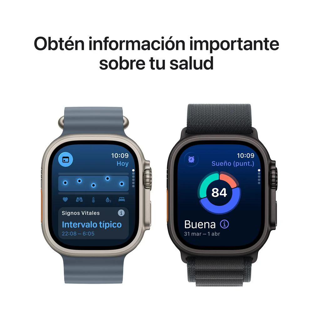 Apple Watch Ultra 3 GPS + Cellular • Caja de titanio negro de 49 mm • Correa Alpine negra - M - Image 6