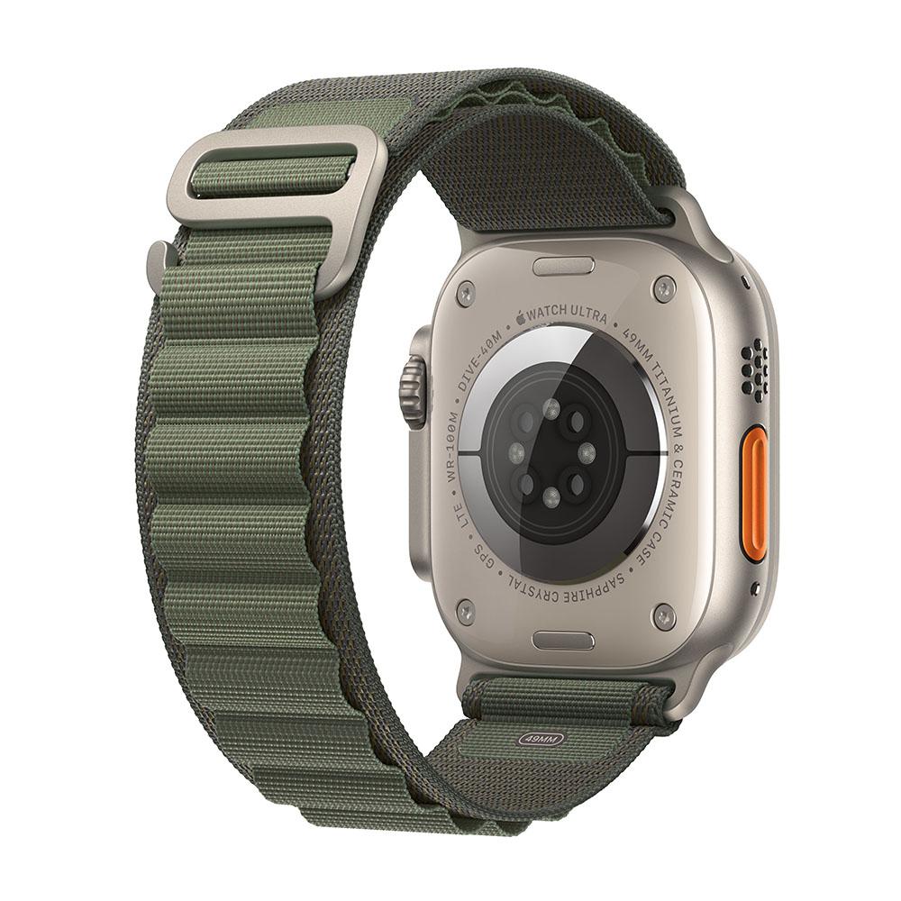Apple Watch Ultra (GPS + Cellular) - Caja de titanio de 49 mm - Correa Loop Alpine verde - Talla M - Image 3