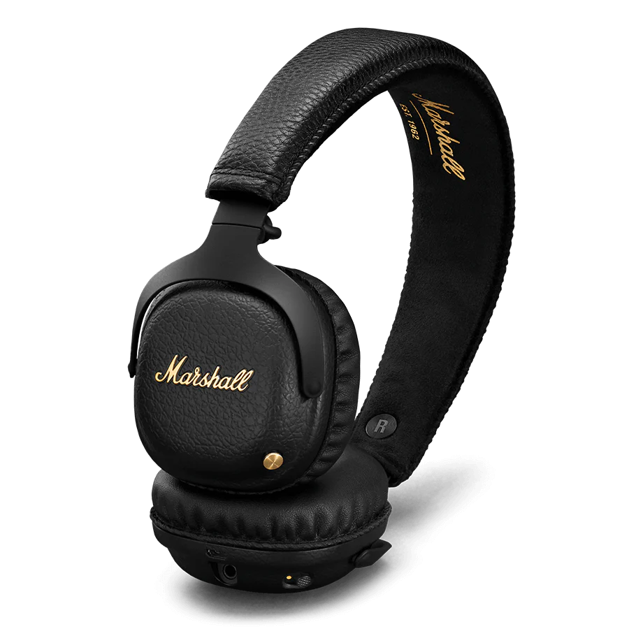 Audífonos Marshall Bluetooth Marshall On-Ear BT Negro