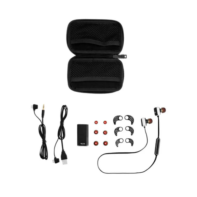 Audífonos TUMI Premium In Ear BT - Black/Gunmetal - Image 2