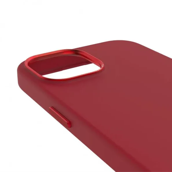 Case de silicona antimicrobiana DECODED para iPhone 15 Pro -  Rojo - Image 5