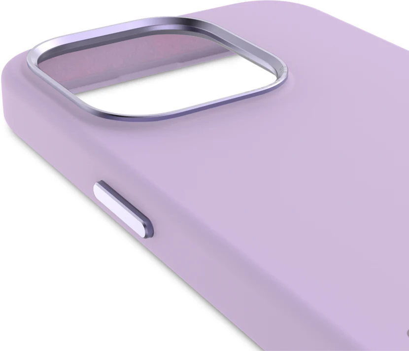 Case de silicona antimicrobiana DECODED para iPhone 15 Pro -  Lavanda - Image 4