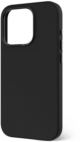 Case de silicona antimicrobiana DECODED para iPhone 15 Pro Max -  Negro - Image 6