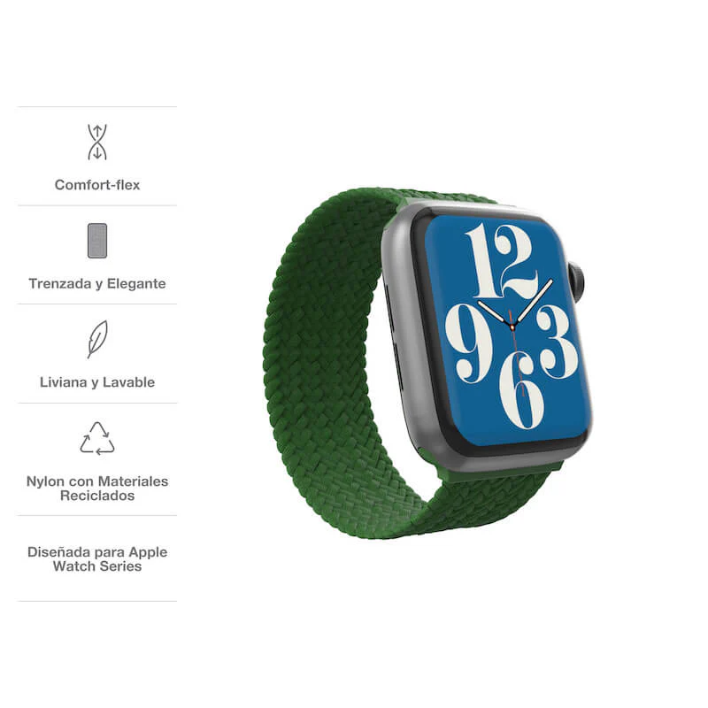 BANDA GEAR4 PARA APPLE WATCH DE 41/40/38MM M - VERDE BOSQUE - Image 3