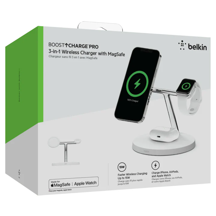 Base inalámbrica Belkin 3 en 1 compatible Con MagSafe - Image 4