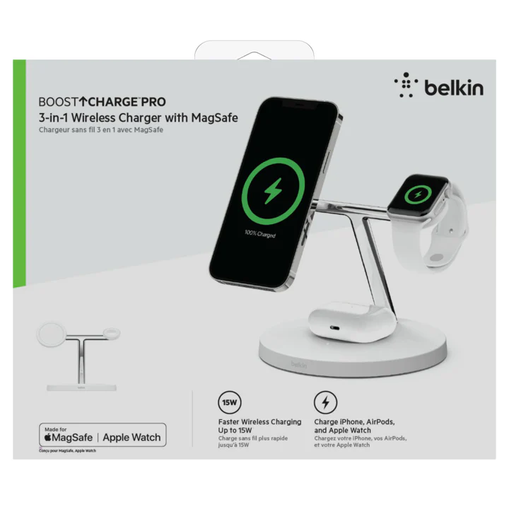 Base inalámbrica Belkin 3 en 1 compatible Con MagSafe - Image 5