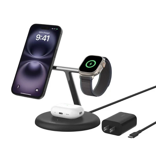 BASE DE CARGA BELKIN 3 EN 1 QI2 BLK - Image 4