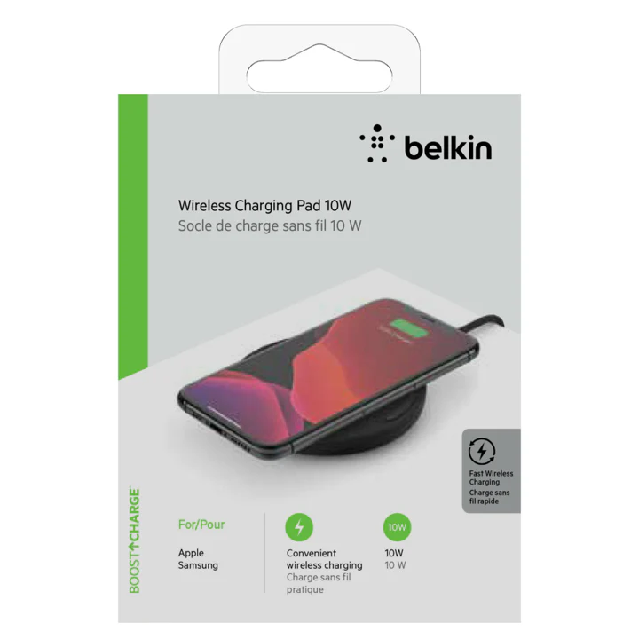Base De Carga Pad Inalámbrica Belkin Qi 10w - Negro - Image 4