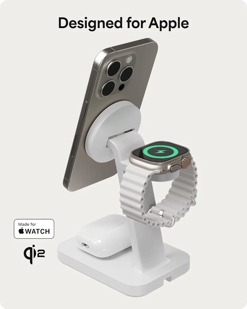 BASE DE CARGA MOPHIE 3 EN 1 QI2 WHT - Image 2