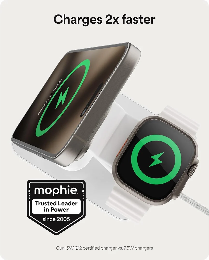 BASE DE CARGA MOPHIE 3 EN 1 QI2 WHT - Image 3