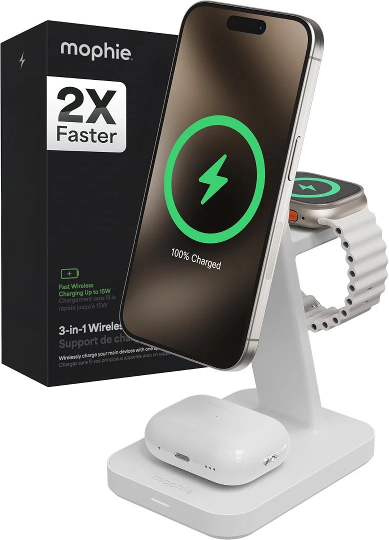 BASE DE CARGA MOPHIE 3 EN 1 QI2 WHT - Image 4
