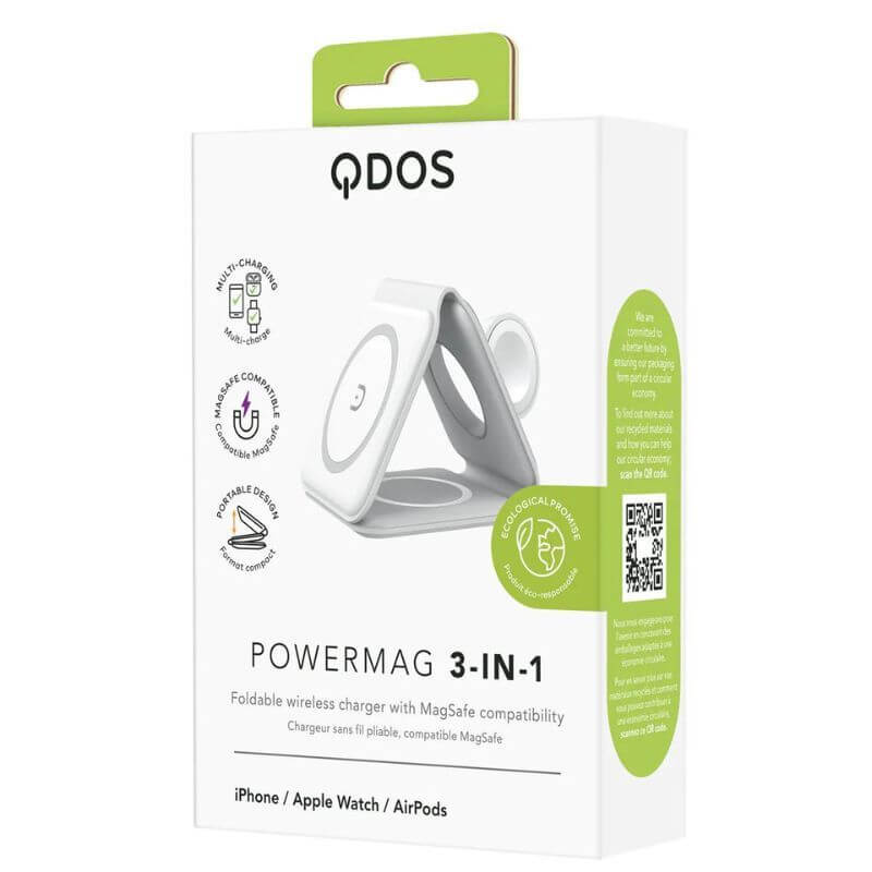 Base de Carga Inalambrica QDOS MAGSAFE 3 en 1 Powermag - Image 5
