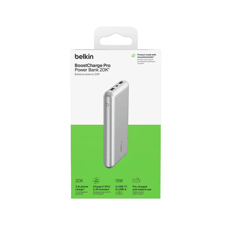 BATERIA BELKIN 20000MAH USB-A/USB-C SLV - Image 4