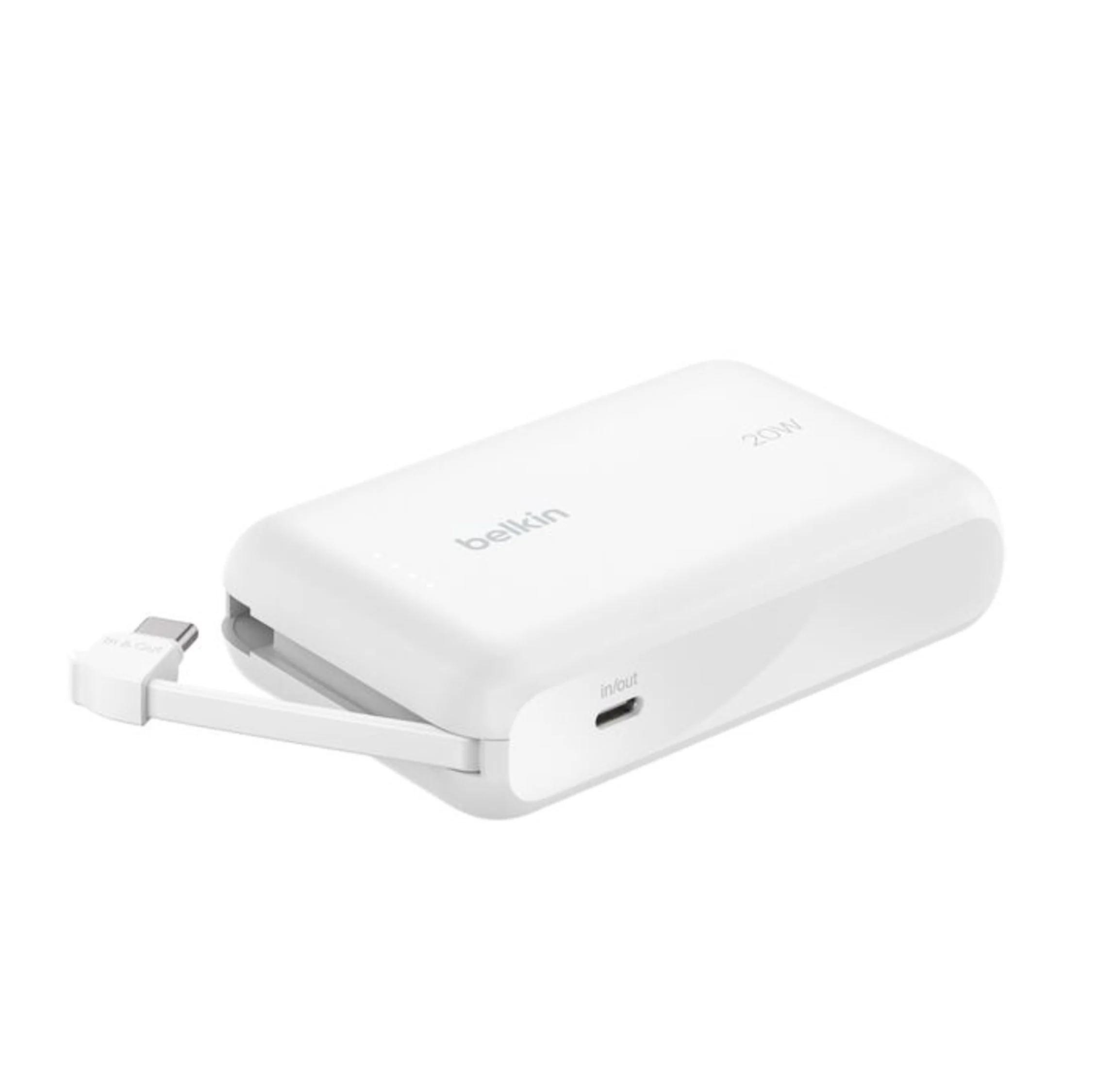 BATERIA BELKIN 20W BOOSTCHARGE 10000 mAh CABLE USB-C WHITE - Image 4