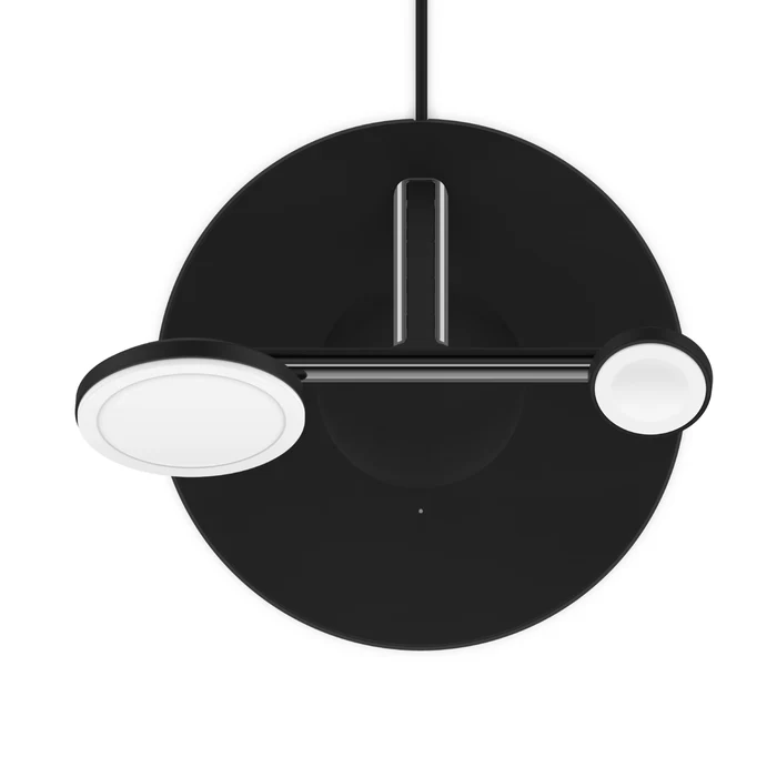 Base inalámbrica Belkin 3 en 1 compatible Con MagSafe 15W- Negro - Image 2