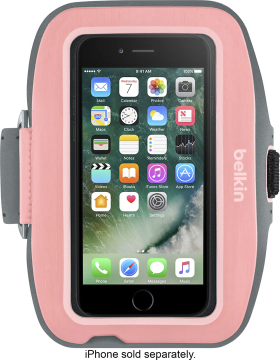 Brazalete BELKIN SPORT - FIT PLUS Para iPhone 7 - Rosa/Gris