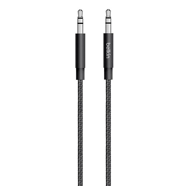 Cable Belkin Stereo Mixit Metallic 1.20 Mts Apr Black