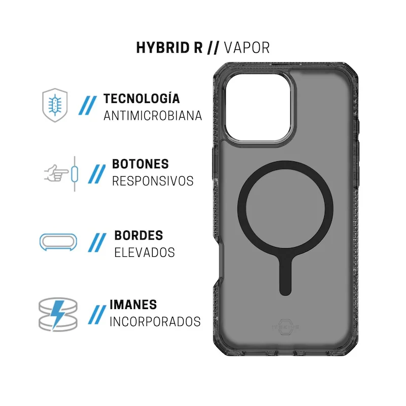 CASE ITSKINS HYBRID R IPH 16 PR SMK - Image 5