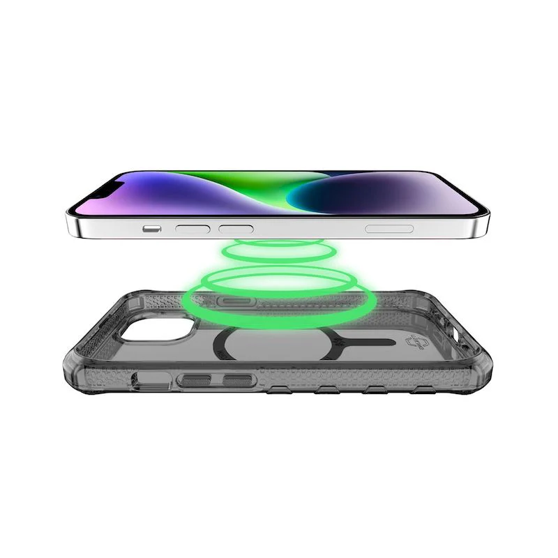 Case ITSKINS SUPREME MAGCLEAR Para iPhone 13/14 - Grafito - Image 6