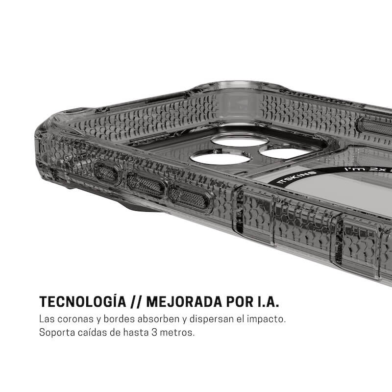 CASE ITSKINS SUPREME R CLEAR MAGSAFE IPHONE 17 PRO MAX GRAPHITE - Image 4