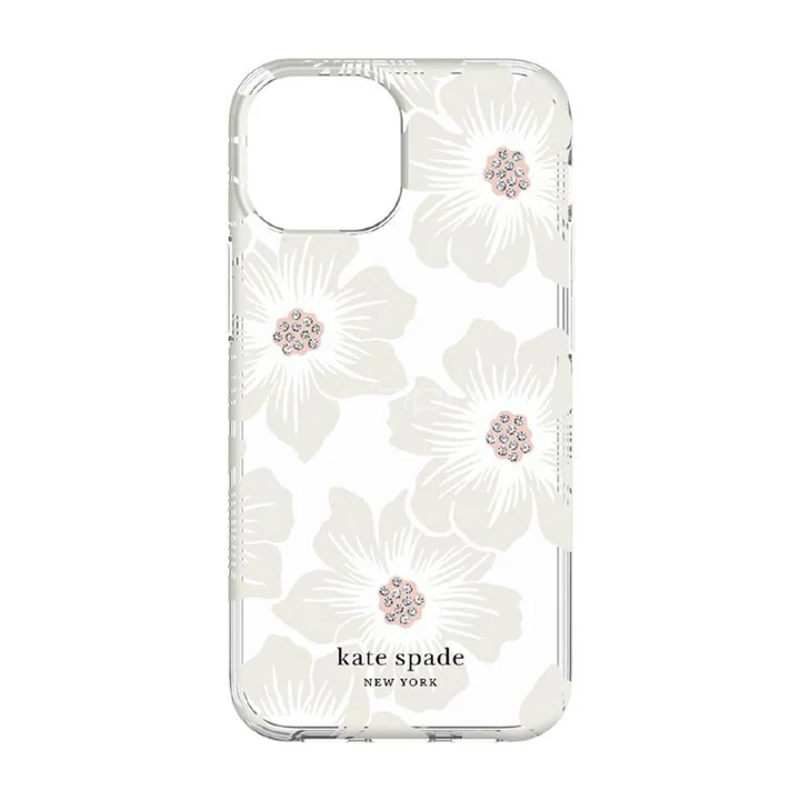 Case Kate Spade NY Para iPhone 13 Mini- Hollyhock Floral/Clear - Image 3