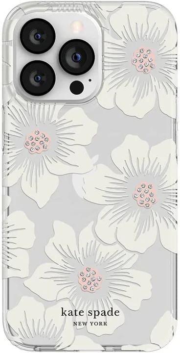 Case Kate Spade NY para iPhone 13 Pro- Hollyhock Floral/Clear - Image 2