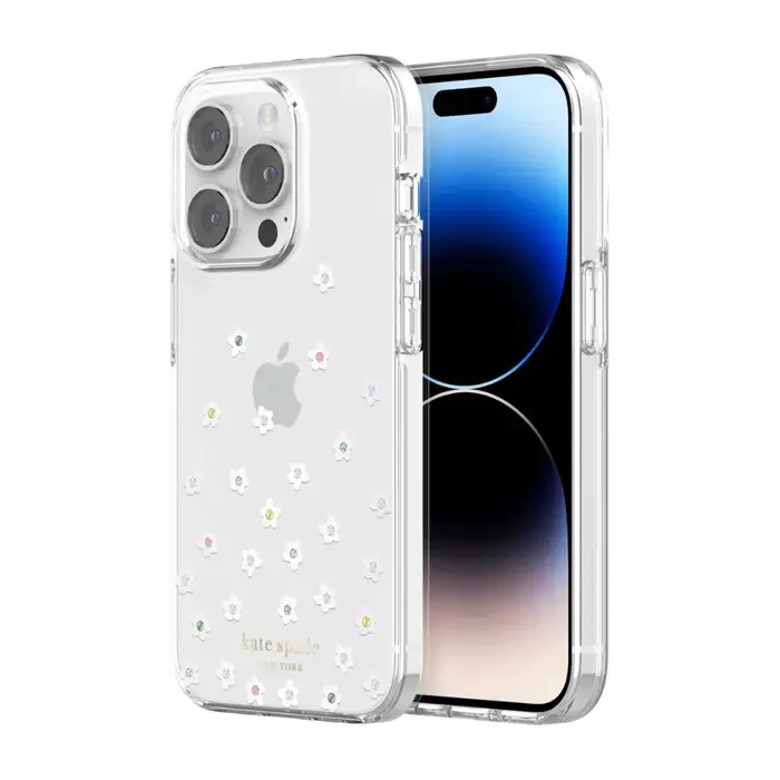 Case Kate Spade NY para iPhone 14 Pro - Flores/Transparente - Image 4