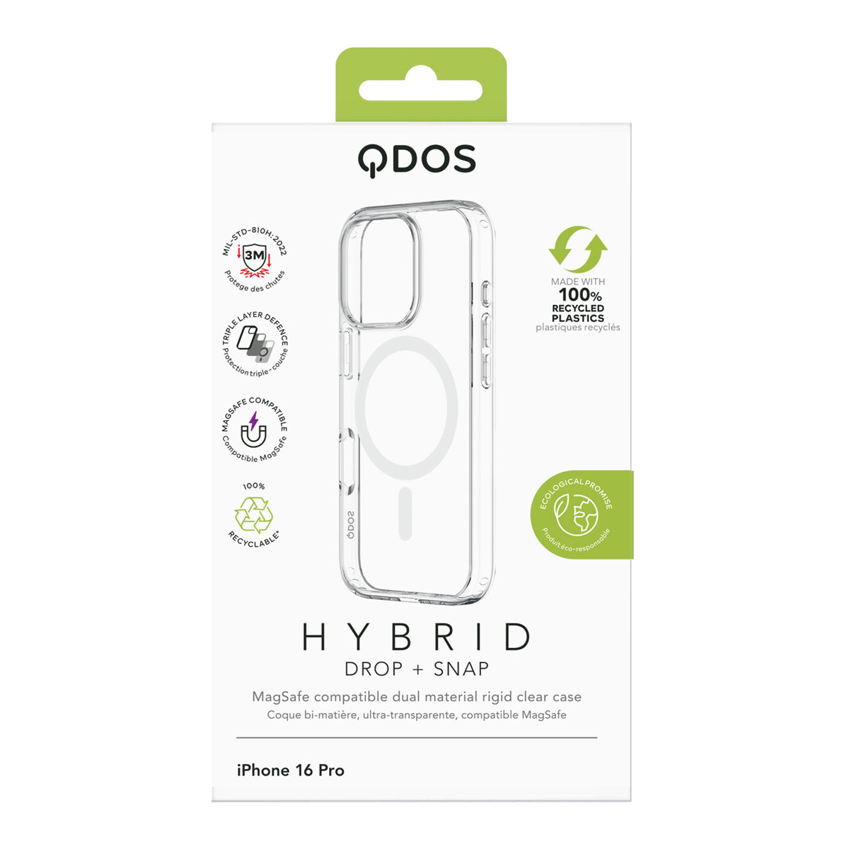 CASE QDOS HYBRID DROP IPH 16 PR CLR - Image 4