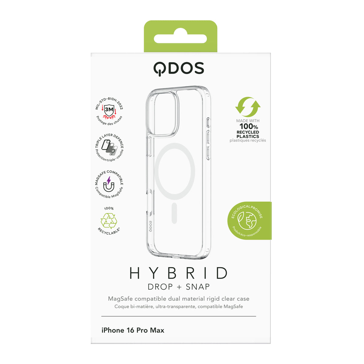 CASE QDOS HYBRID DROP IPH 16 PM CLR - Image 4