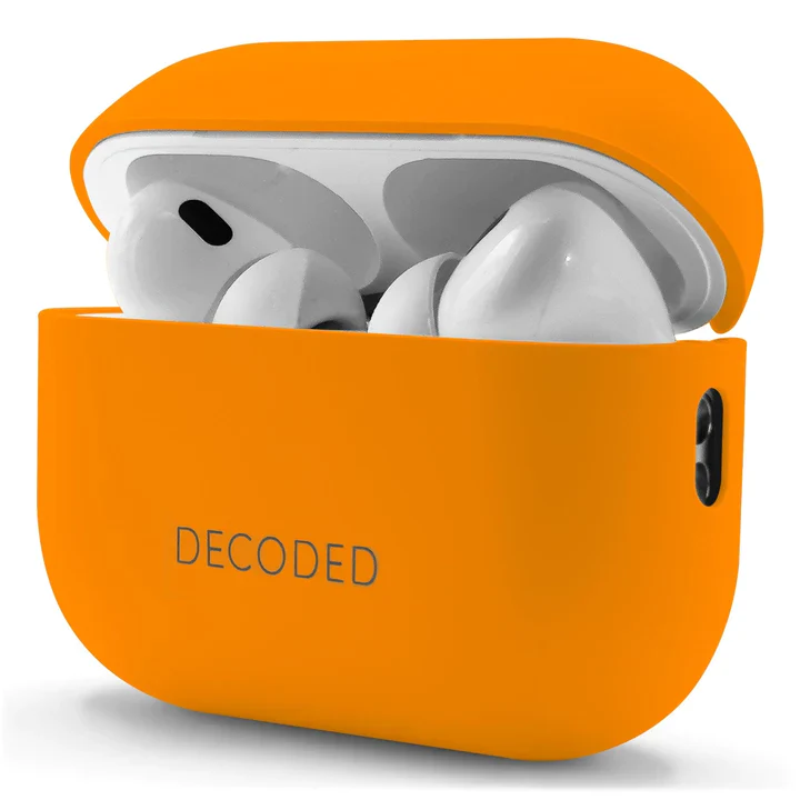 DECODED CASE EN SILICONA LIQUIDA AIRPODS PRO 2GEN /1GEN APRICOT - Image 3