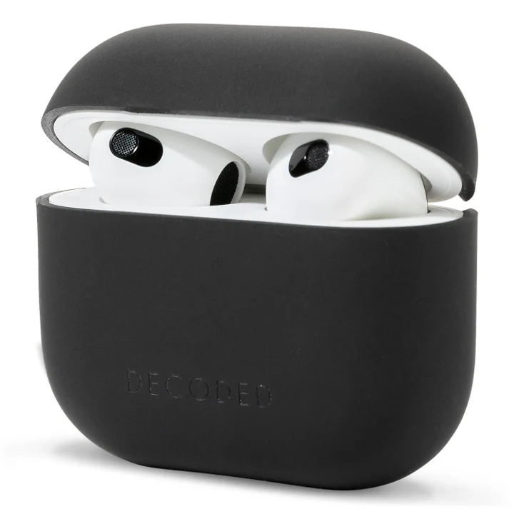 DECODED CASE EN SILICONA LIQUIDA AIRPODS 3GEN NEGRO - Image 3