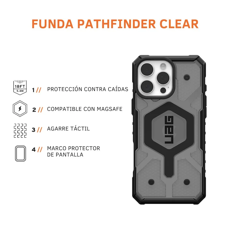 CASE UAG PATHFINDER IPH 16 PM BLK - Image 3