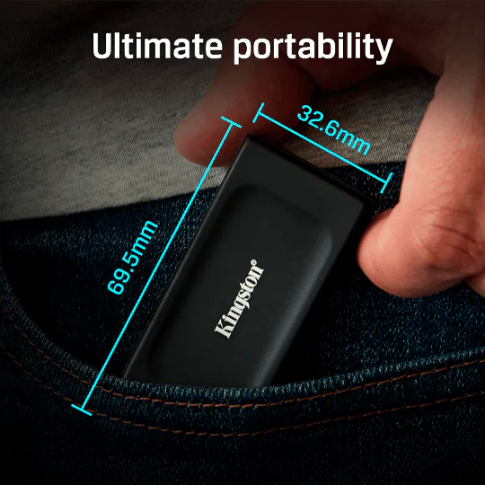 DISCO DURO KINGSTON XS1000 PORTABLE SSD 1 TB USB-C BLACK - Image 3