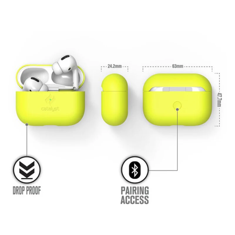 Case CATALYST SLIM Para Airpods Pro -  Amarillo Neón - Image 4