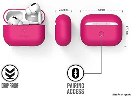 Case CATALYST SLIM Para Airpods Pro -  Rosado Neón - Image 5