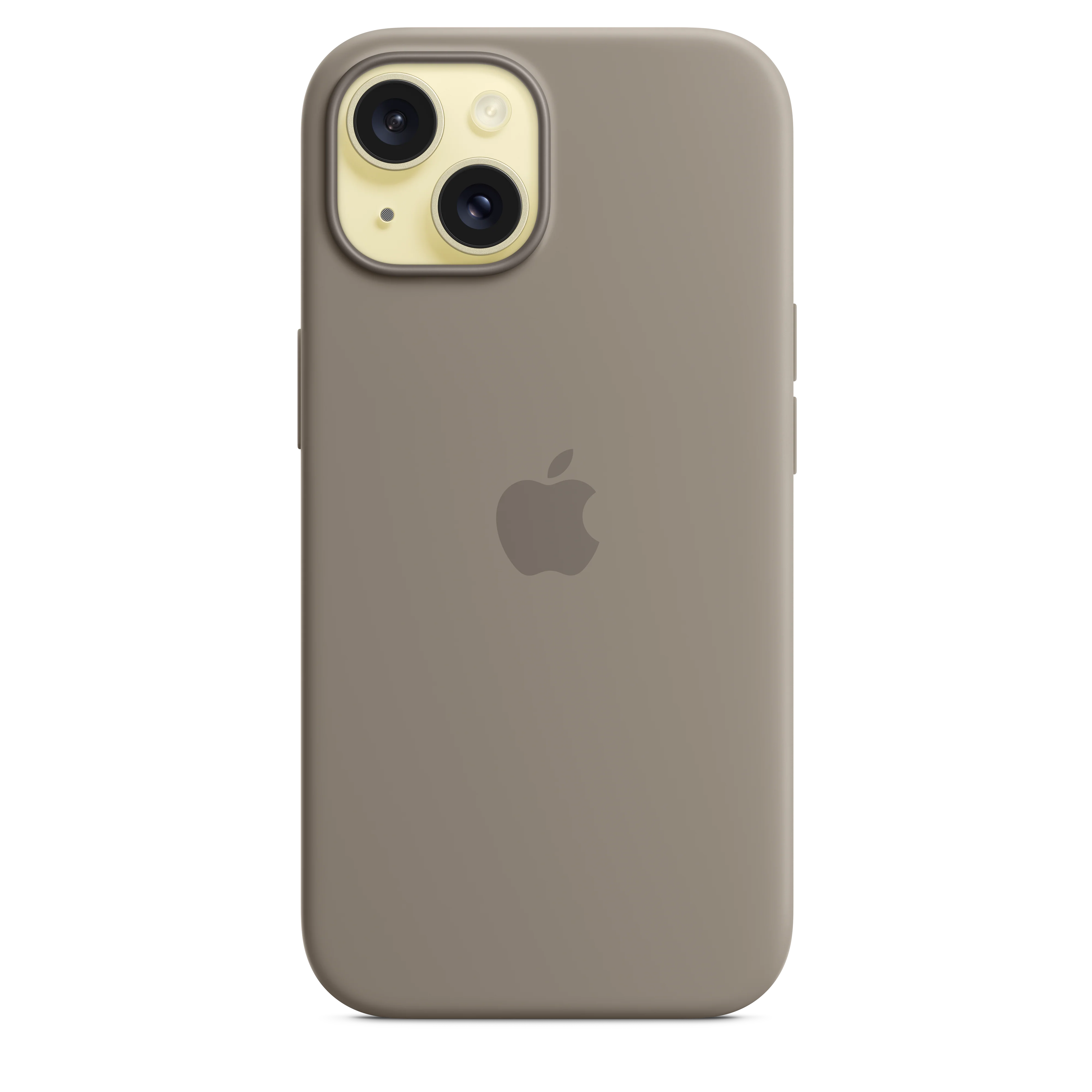 Funda de silicón con MagSafe para el iPhone 15 - Color arcilla - Image 3