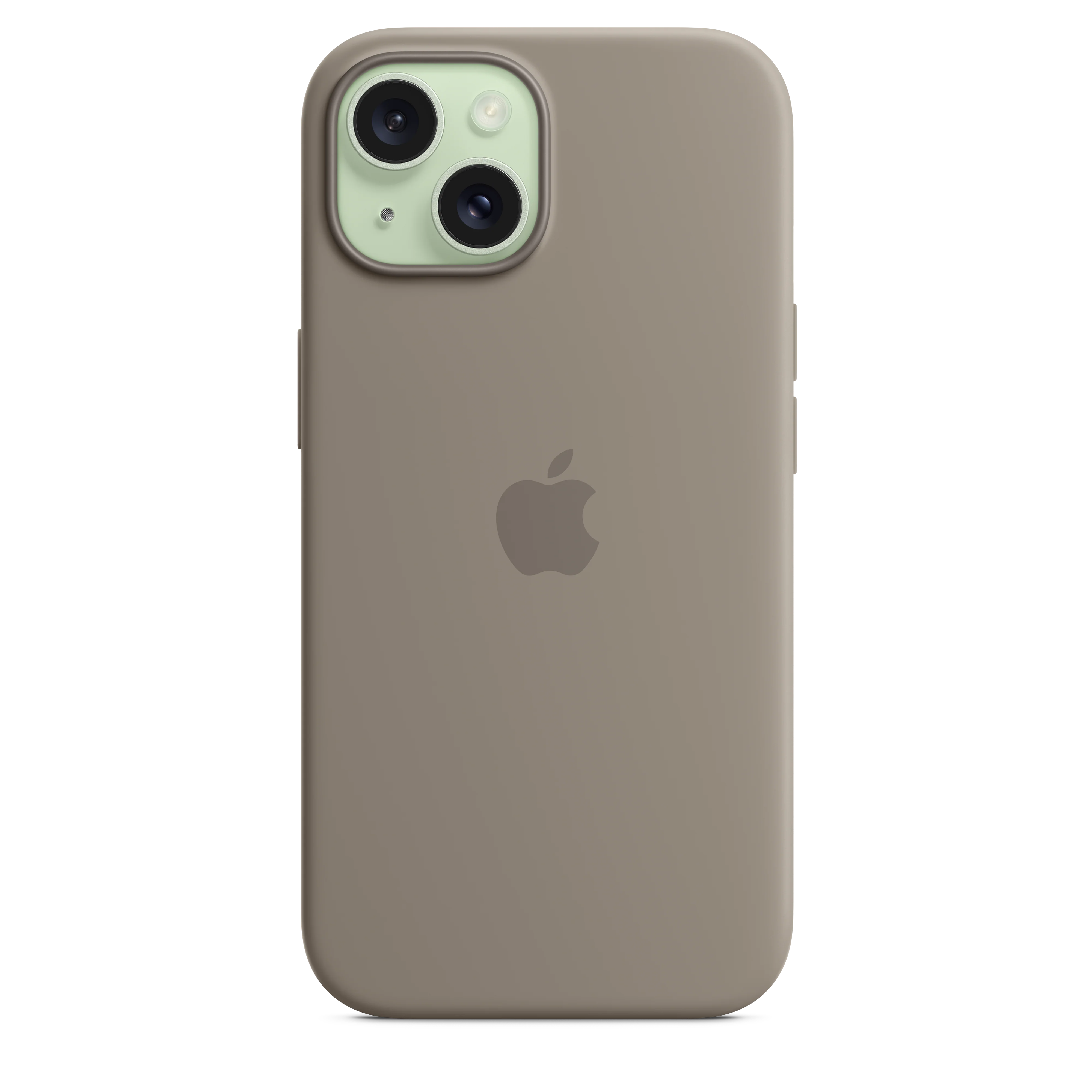 Funda de silicón con MagSafe para el iPhone 15 - Color arcilla - Image 4