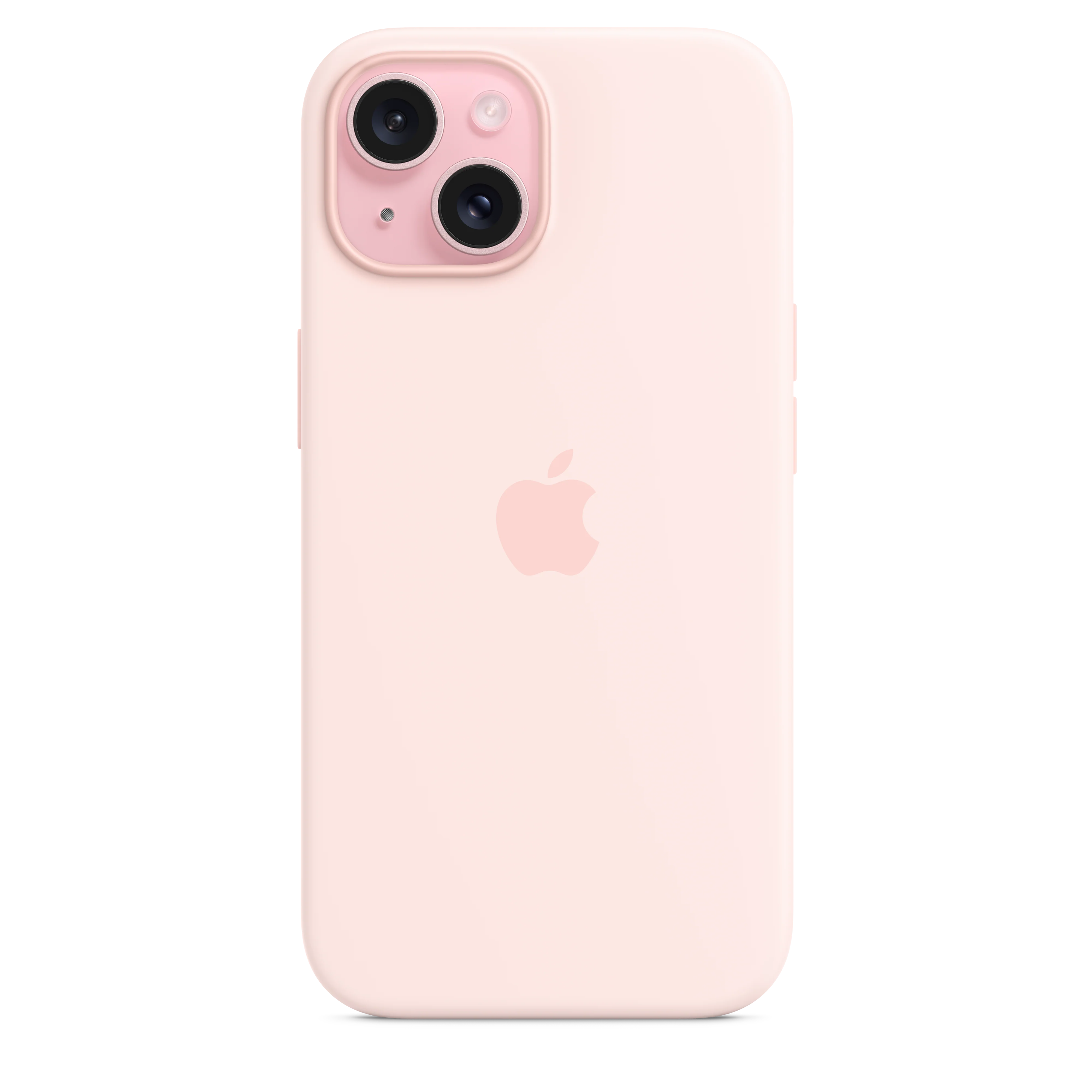 Funda de silicón con MagSafe para el iPhone 15 - Rosa claro - Image 2
