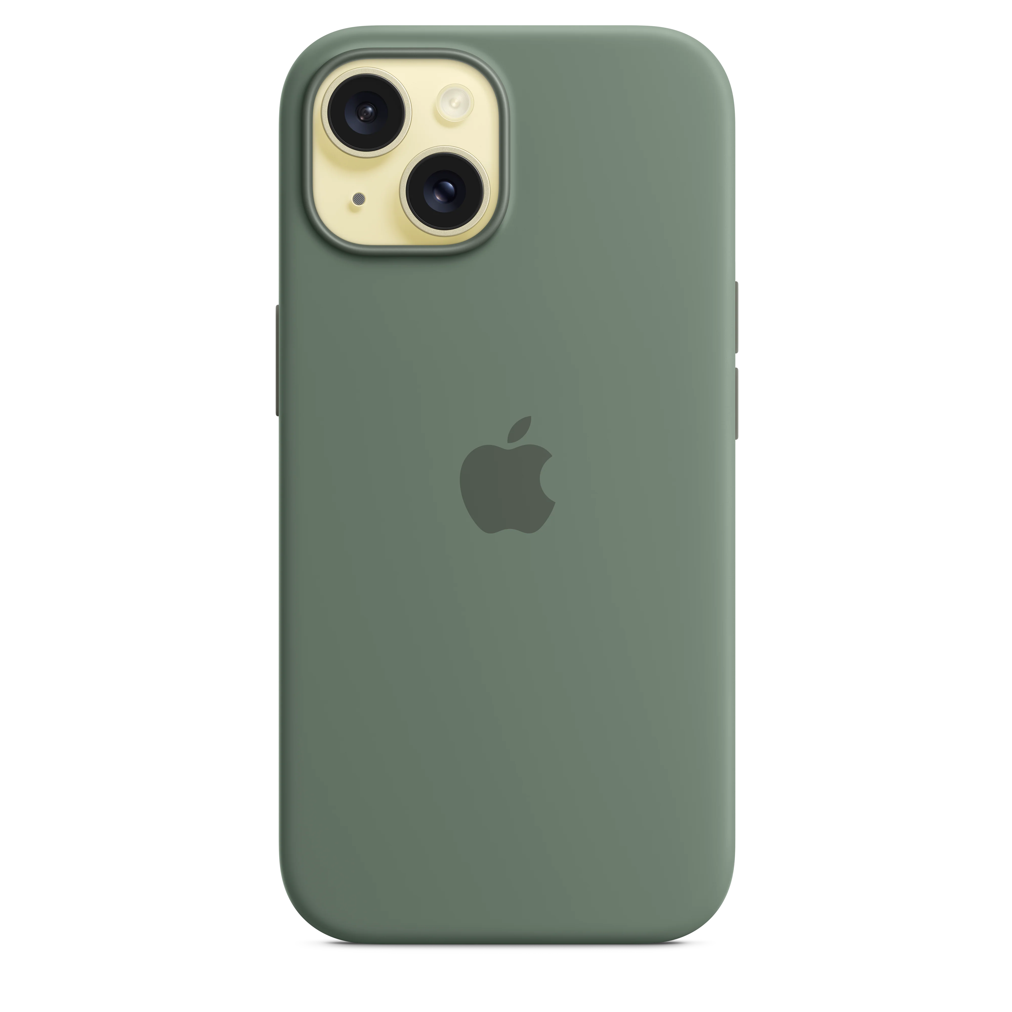 Funda de silicón con MagSafe para el iPhone 15 - Color ciprés - Image 3