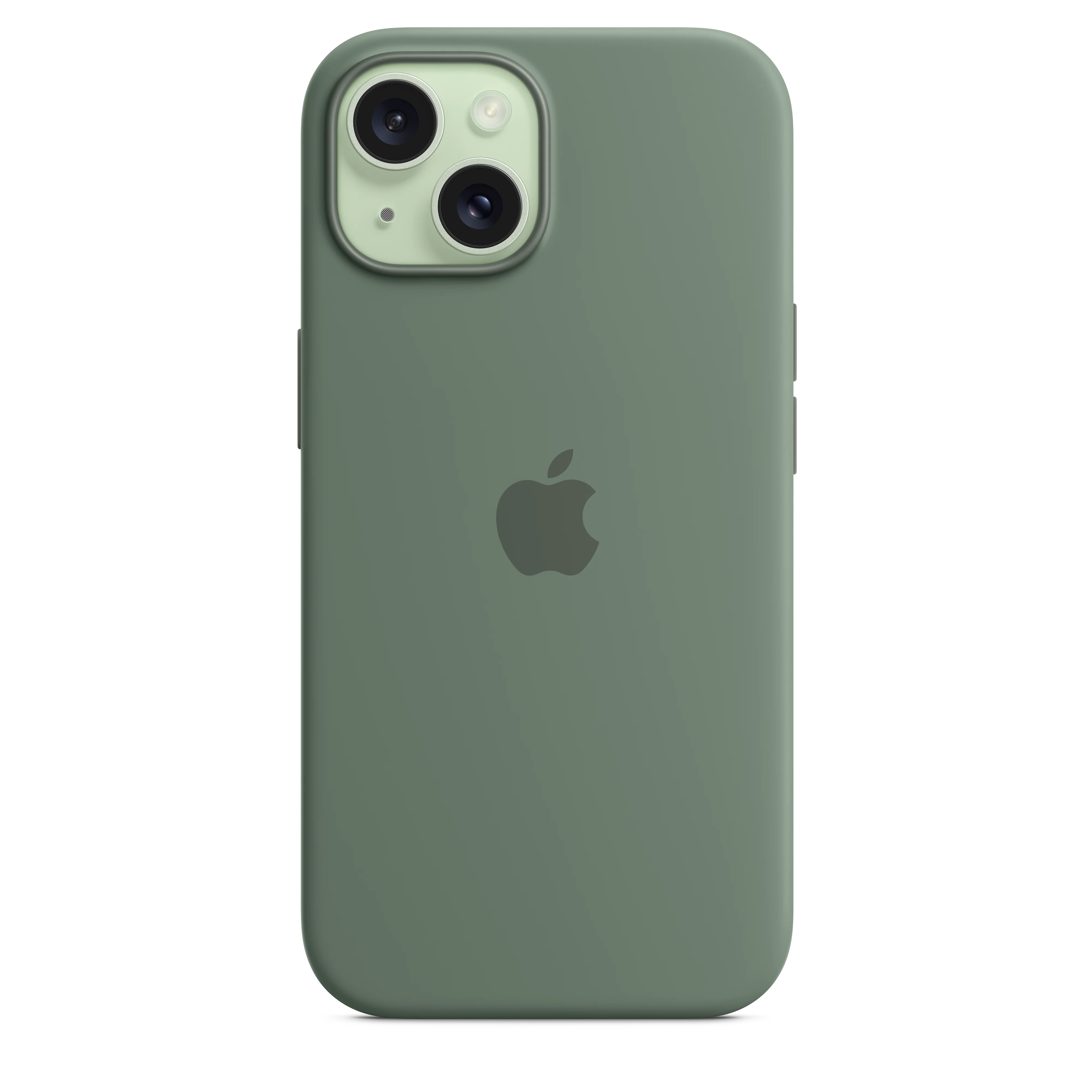 Funda de silicón con MagSafe para el iPhone 15 - Color ciprés - Image 4