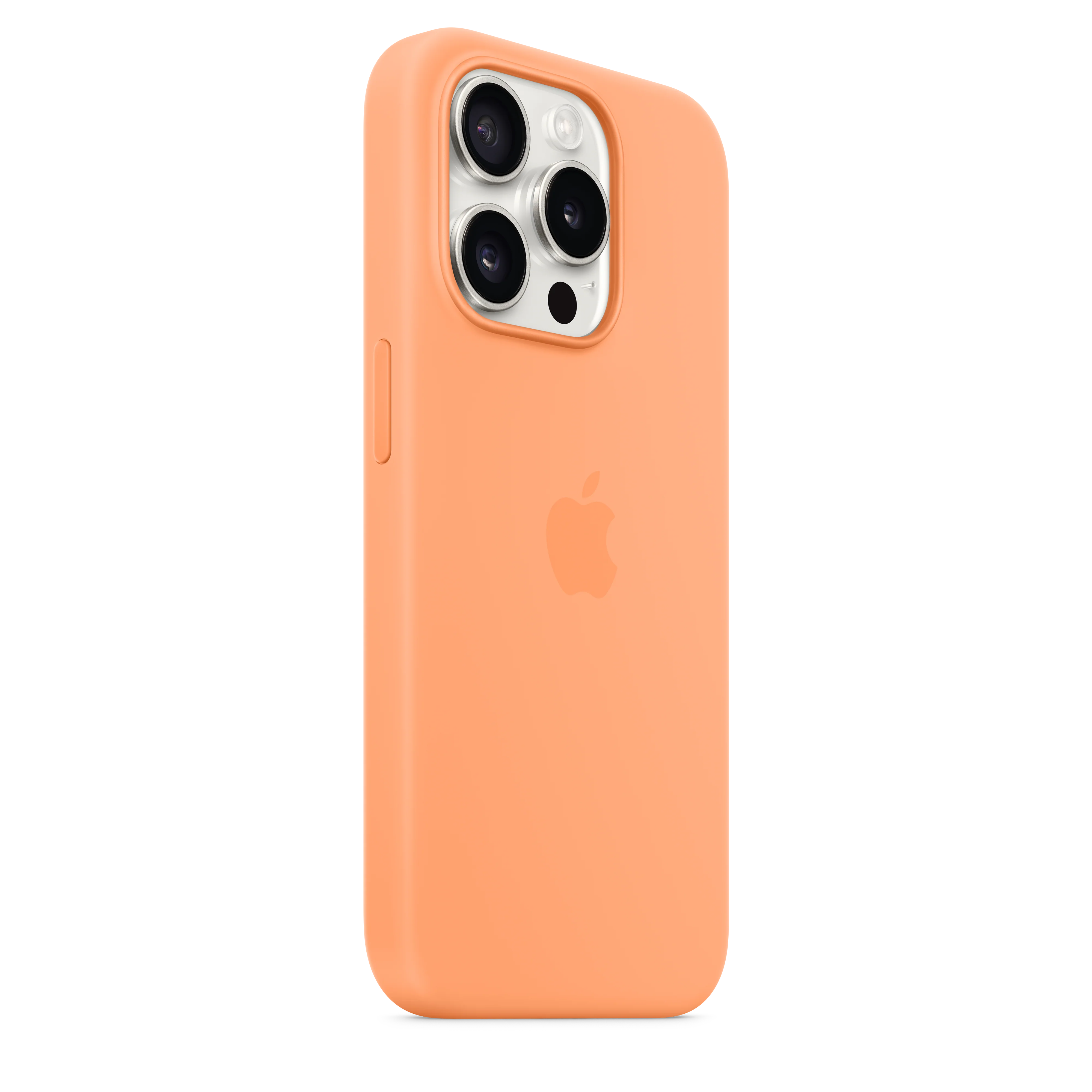 Funda de silicón con MagSafe para el iPhone 15 Pro - Color naranjada - Image 5