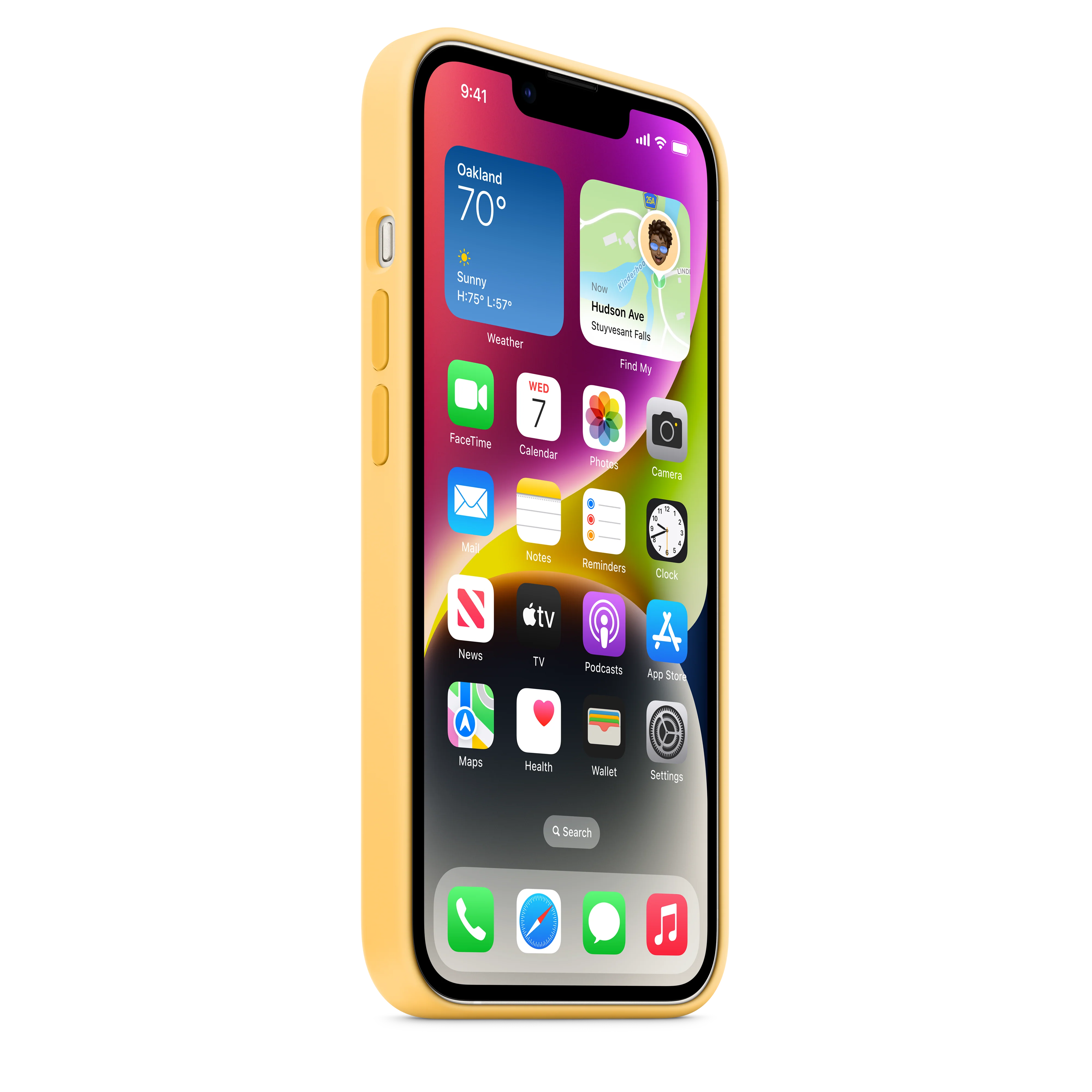 Funda de silicona con MagSafe para el iPhone 14 - Resplandor solar - Image 7