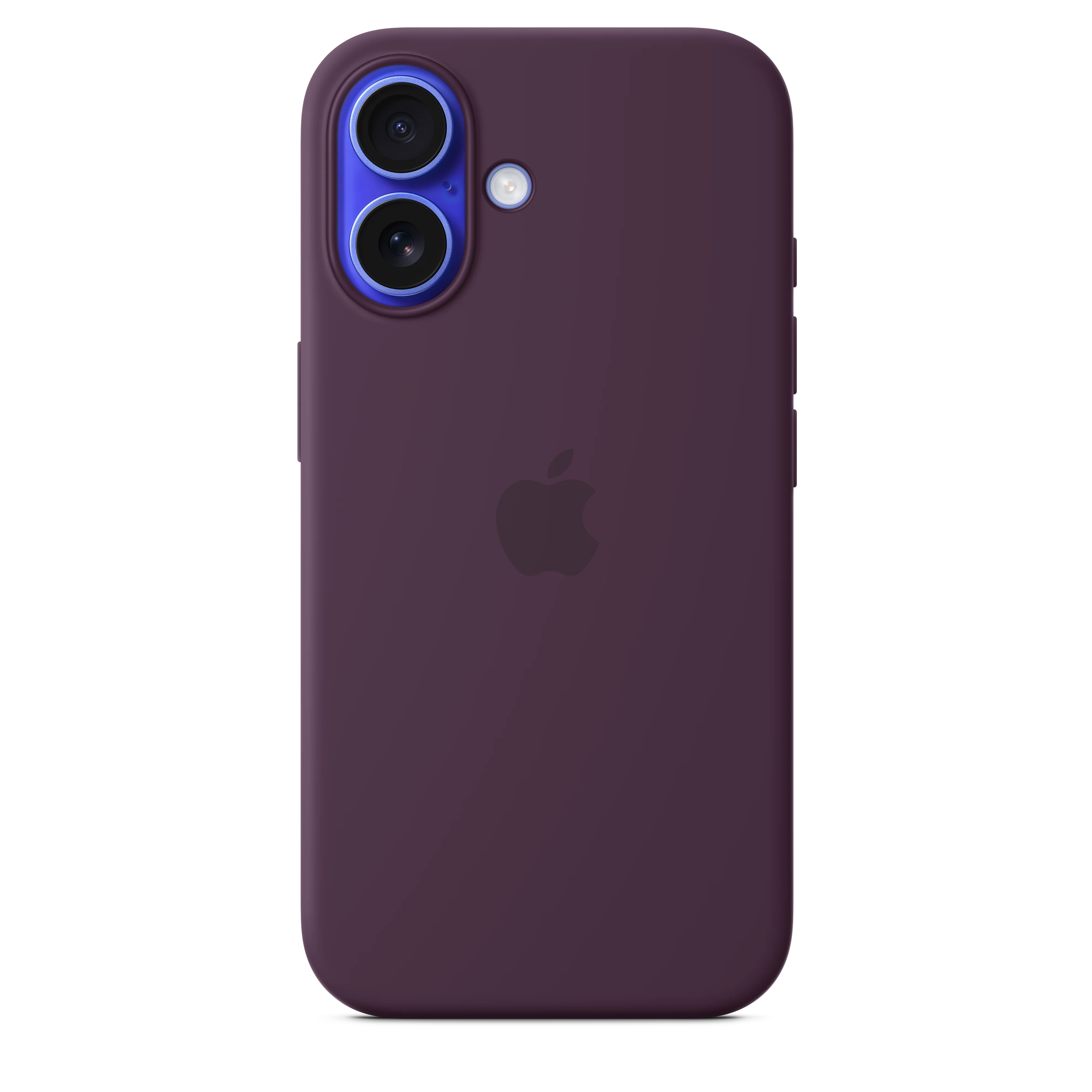 Funda de silicón con MagSafe para el iPhone 16 - Color ciruela