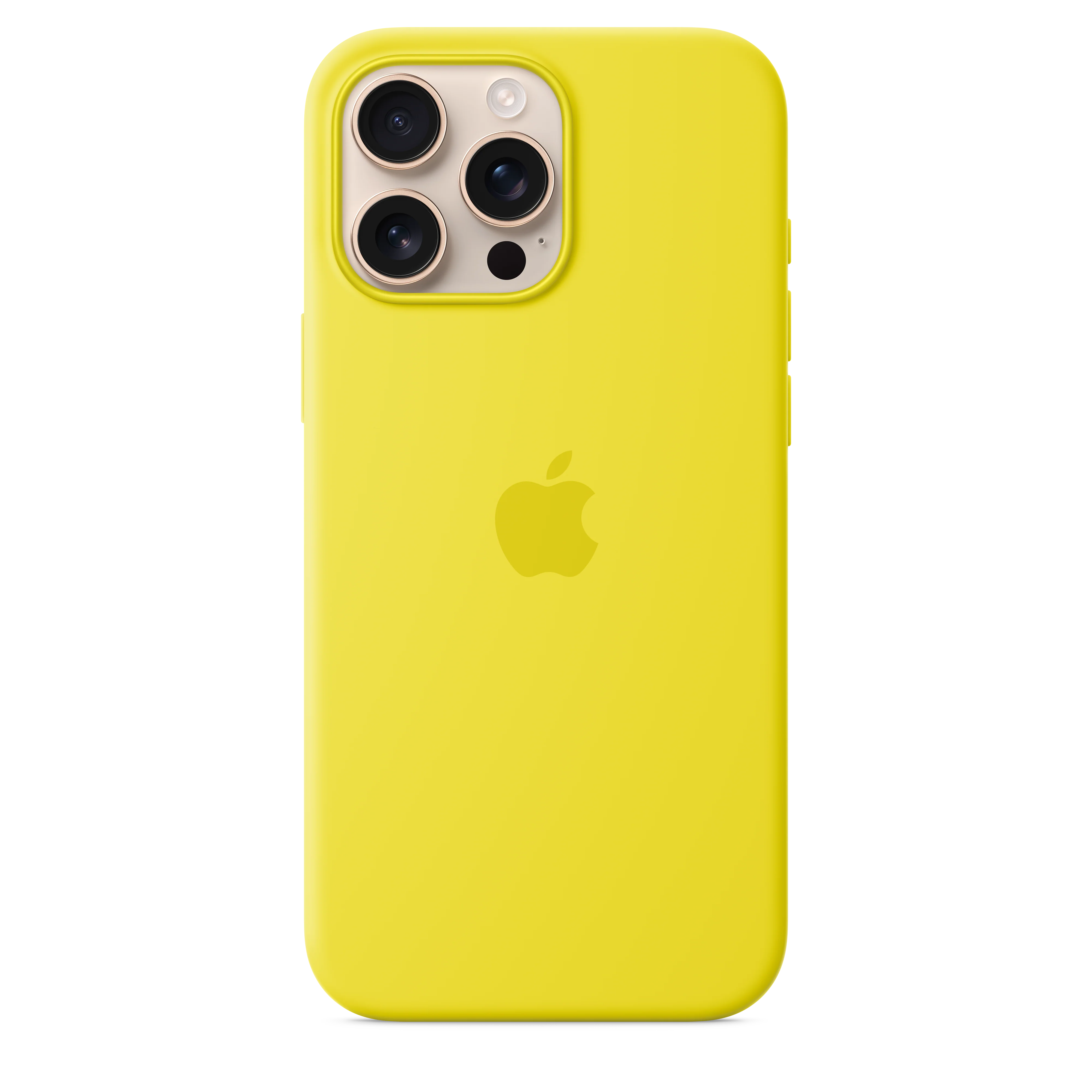 Funda de silicón con MagSafe para el iPhone 16 Pro Max - Amarillo carambola